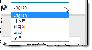 Select Connect language
